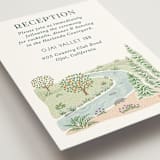 "River Valley" - Reception Cards in Pine by Paper Sun Studio - Detail