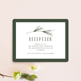 "Rustic Wedding" - Reception Cards in Pine by Susan Brown - Front