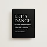 "dance moves" - Reception Cards in Tuxedo by Angela Garrick - Front
