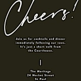 "Courthouse" - Reception Cards in Midnight by Susan Brown - Detail