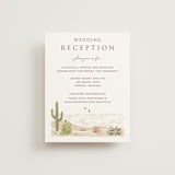 "Westward" - Reception Cards in Red Rock by Paper Sun Studio - Front
