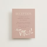 "Moment" - Reception Cards in Rose by Erin German - Front