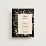 "Peonies & Sage" - Reception Cards in Fawn by Susan Moyal - Front