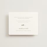 "Soft Sprigs" - Reception Cards in Champagne by Jennifer Postorino - Front