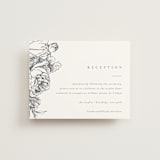 "Delicate" - Reception Cards in Pearl by Emily Sabol Goss - Front