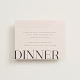 "Eclectic" - Reception Cards in Dusty Rose by Vera Lim - Front
