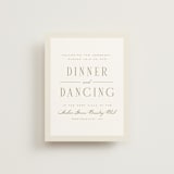 "Swept Away" - Reception Cards in Petal by Leah Bisch - Front