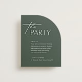 "Flip" - Reception Cards in Forest by Kelly Schmidt - Front