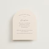 "Splendid" - Reception Cards in Ecru by Sandra Picco Design - Front
