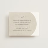 "Arched" - Reception Cards in Carnation by Brianne Larsen - Front