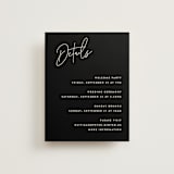 "Signed" - Reception Cards in Champagne by JoAnn Jinks - Front
