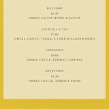 "Sophia" - Reception Cards in Sunshine by Ani Somi - Detail