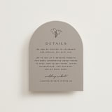 "Wine Label" - Reception Cards in Stone by Owl and Toad - Front