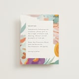 "Abstract Florals" - Reception Cards in Bouquet by Maria Hilas-Louie - Front
