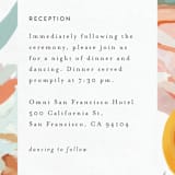 "Abstract Florals" - Reception Cards in Bouquet by Maria Hilas-Louie - Detail