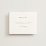 "Overlay" - Reception Cards in Dove by Meggy Masters - Front