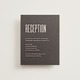 "Film" - Reception Cards in Coffee by JoAnn Jinks - Front