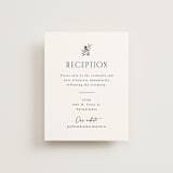"Quintessential" - Reception Cards in Cotton by Everett Paper Goods - Front