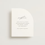 "Delicate Script" - Reception Cards in Cotton by Angela Thompson - Front