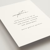 "Delicate Script" - Reception Cards in Cotton by Angela Thompson - Detail