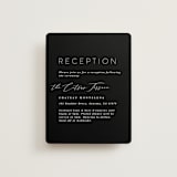"Paire" - Reception Cards in Tuxedo by Kate Ahn - Front