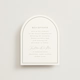 "Amelia" - Reception Cards in Olive by Kristie Kern - Front