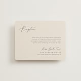 "Corner" - Reception Cards in Linen by Kelly Schmidt - Front