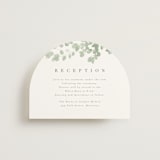 "Vining" - Reception Cards in Eucalyptus by Kristie Kern - Front