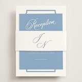 "Marenza" - Reception Cards in Bluebell by Jessica Williams - Assembled with Belly Band