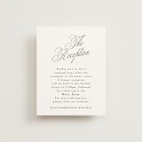 "Written with love" - Reception Cards in Noir Slate by Ana de Sousa - Front