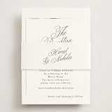 "Written with love" - Reception Cards in Noir Slate by Ana de Sousa - Assembled with Belly Band