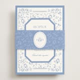 "Constance" - Reception Cards in Sky by Robert and Stella - Assembled with Belly Band
