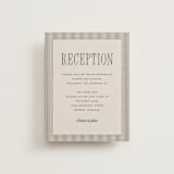 "Linea" - Reception Cards in Noir by Pixel and Hank - Front