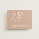 "Overlap" - Reception Cards in Terracotta by Kelly Schmidt - Front