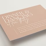"Overlap" - Reception Cards in Terracotta by Kelly Schmidt - Detail