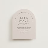 "Overjoyed" - Reception Cards in Almond by Jill Means - Front