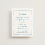 "darby" - Reception Cards in Azure by Kelly Watkins - Front