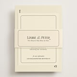 "Red Hearts" - Reception Cards in Champagne by Helena Vitto - Assembled with Belly Band