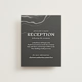 "marbled agate" - Reception Cards in Iron by Kimberley Henze - Front