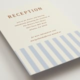 "Stripes" - Reception Cards in Wave by Kelly Watkins - Detail