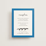 "Swirl Frame" - Reception Cards in Cobalt by mo kelley - Front