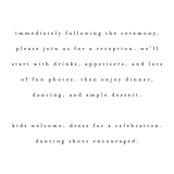 "boba" - Reception Cards in Onyx by Up Up Creative - Detail