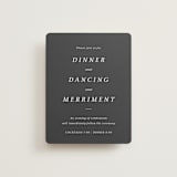 "Crescendo" - Reception Cards in Snow by Griffinbell Paper Co. - Front