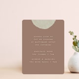 "Minimalist Shapes" - Reception Cards in Natural by Heather Cairl - Front