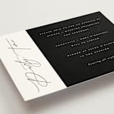 "Everly" - Reception Cards in Pearl by Christie Garcia - Detail