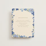 "Nilgiri" - Reception Cards in Blueberry by Creo Study - Front