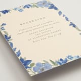 "Nilgiri" - Reception Cards in Blueberry by Creo Study - Detail