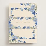 "Nilgiri" - Reception Cards in Blueberry by Creo Study - Assembled with Belly Band