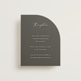 "Bow" - Reception Cards in Tuxedo by Corinne Malesic - Front