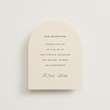 "Infinite" - Reception Cards in Ivory by Angela Thompson - Front